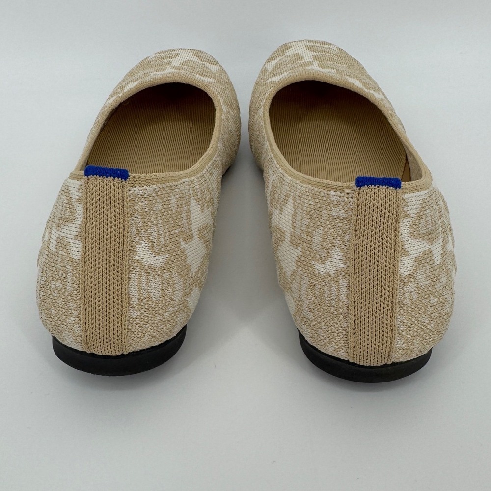 Rothy's Beige & Cream Jacquard Ballet Flats - Picture 7 of 11